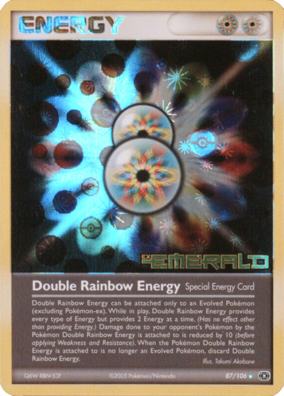 Double Rainbow Energy (87/106) (Stamped) [EX: Emerald] | Gauntlet Hobbies - Angola