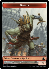 Goblin (0008) // Soldier Double-Sided Token [Ravnica Remastered Tokens] | Gauntlet Hobbies - Angola