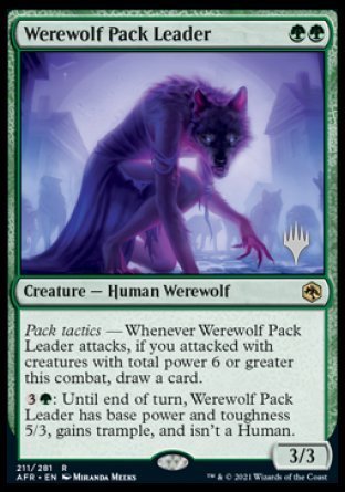 Werewolf Pack Leader (Promo Pack) [Dungeons & Dragons: Adventures in the Forgotten Realms Promos] | Gauntlet Hobbies - Angola