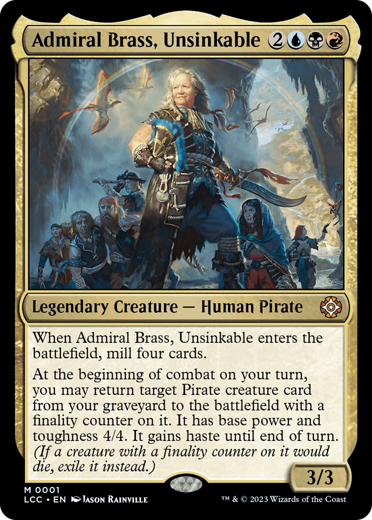 Admiral Brass, Unsinkable [The Lost Caverns of Ixalan Commander] | Gauntlet Hobbies - Angola