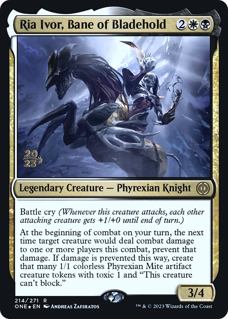 Ria Ivor, Bane of Bladehold [Phyrexia: All Will Be One Prerelease Promos] | Gauntlet Hobbies - Angola
