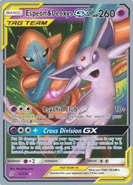 Espeon & Deoxys GX (72/236) (Perfection - Henry Brand) [World Championships 2019] | Gauntlet Hobbies - Angola