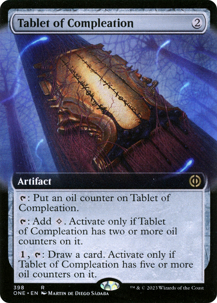 Tablet of Compleation (Extended Art) [Phyrexia: All Will Be One] | Gauntlet Hobbies - Angola