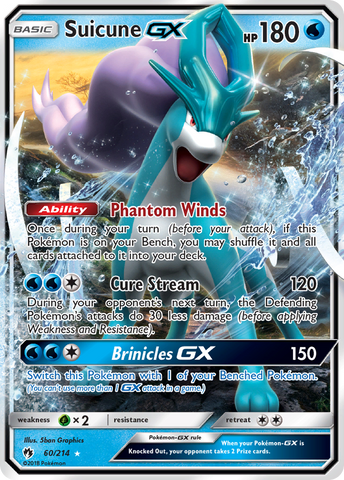 Suicune GX (60/214) [Sun & Moon: Lost Thunder]