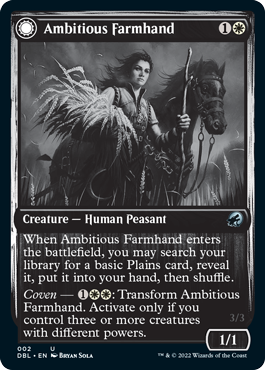 Ambitious Farmhand // Seasoned Cathar [Innistrad: Double Feature] | Gauntlet Hobbies - Angola