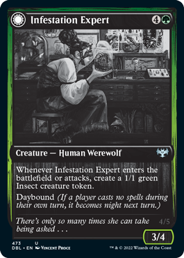 Infestation Expert // Infested Werewolf [Innistrad: Double Feature] | Gauntlet Hobbies - Angola