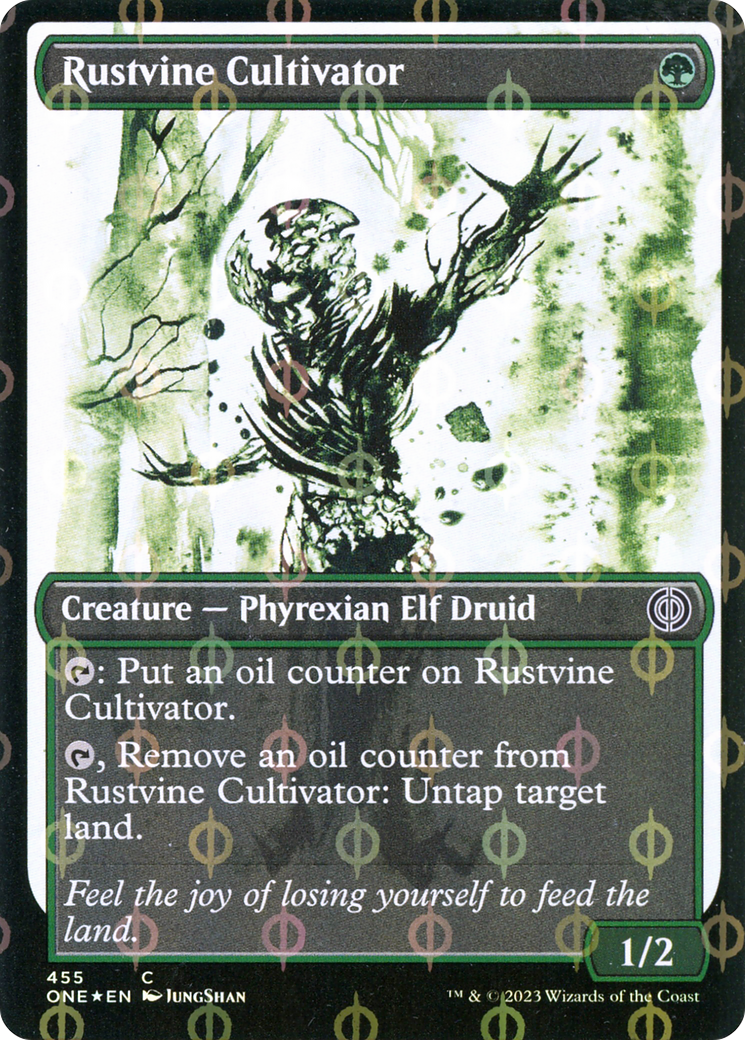 Rustvine Cultivator (Showcase Ichor Step-and-Compleat Foil) [Phyrexia: All Will Be One] | Gauntlet Hobbies - Angola