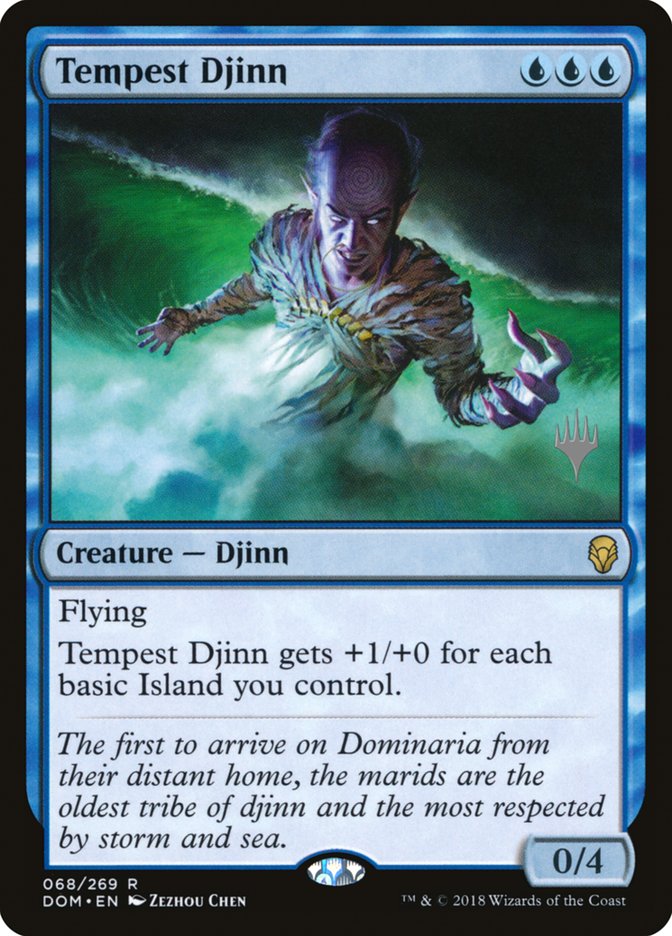 Tempest Djinn (Promo Pack) [Dominaria Promos] | Gauntlet Hobbies - Angola