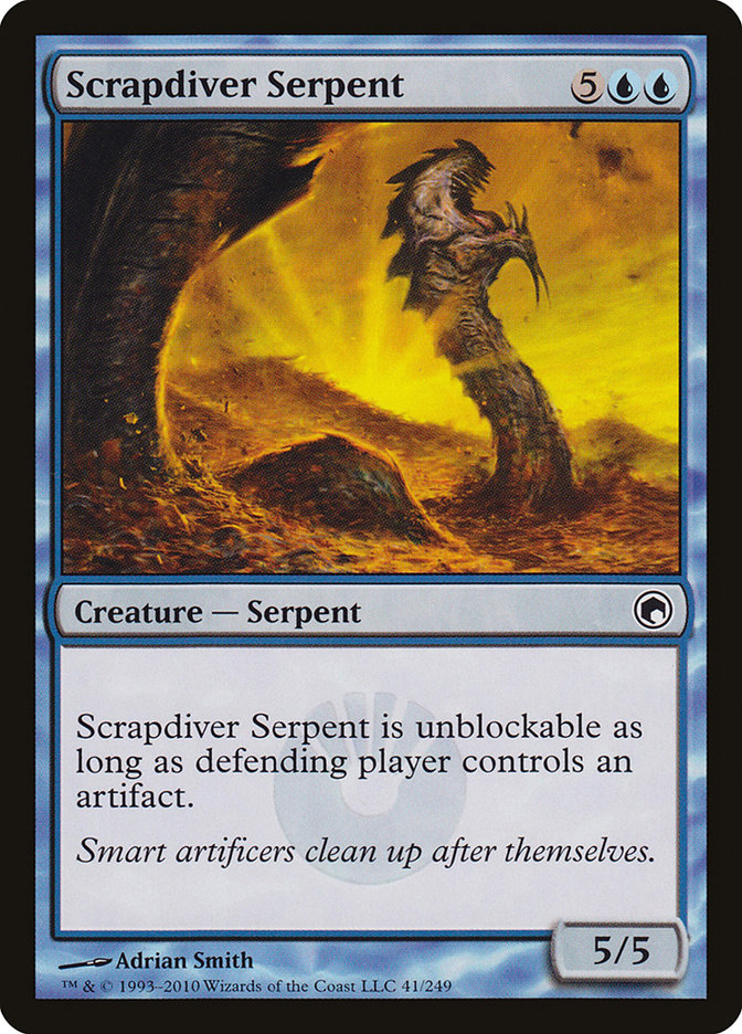 Scrapdiver Serpent [Scars of Mirrodin] | Gauntlet Hobbies - Angola