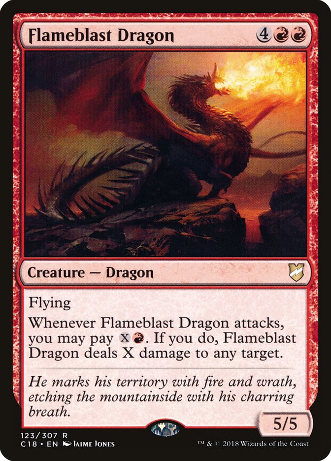 Flameblast Dragon [Commander 2018] | Gauntlet Hobbies - Angola