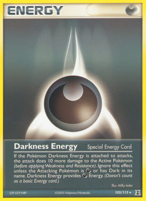 Darkness Energy (103/113) [EX: Delta Species] | Gauntlet Hobbies - Angola