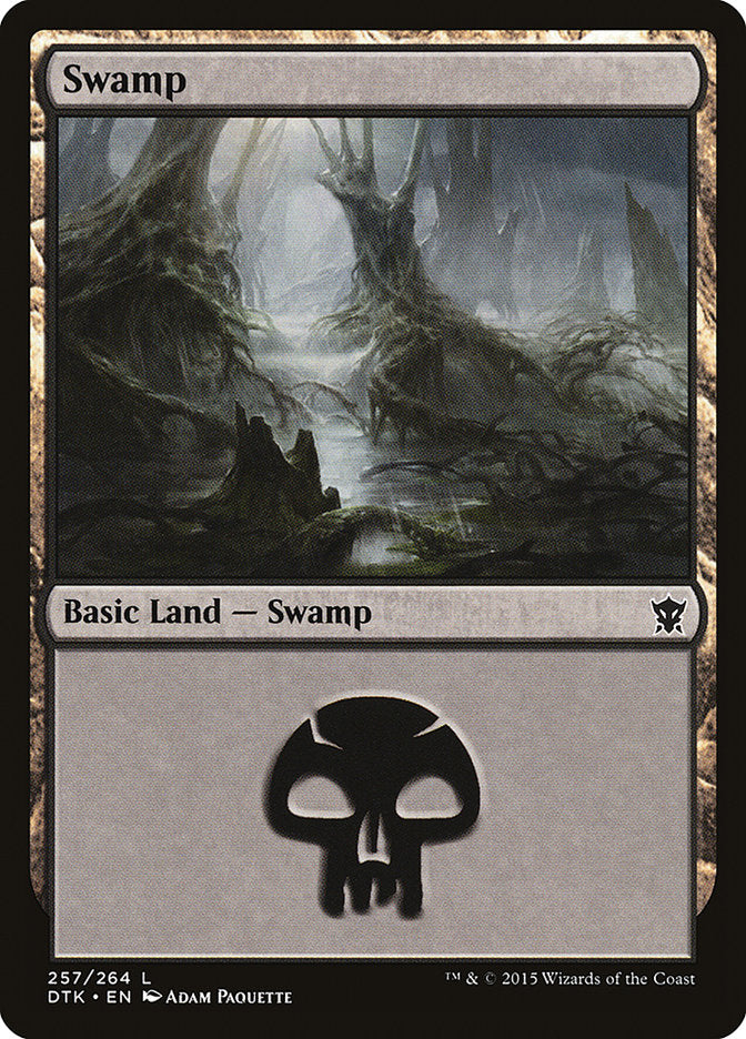 Swamp (257) [Dragons of Tarkir] | Gauntlet Hobbies - Angola