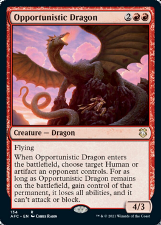 Opportunistic Dragon [Dungeons & Dragons: Adventures in the Forgotten Realms Commander] | Gauntlet Hobbies - Angola
