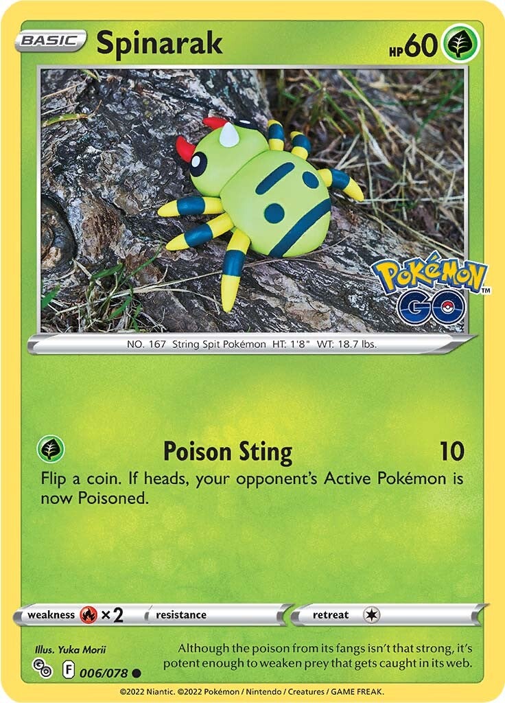 Spinarak (006/078) [Pokémon GO] | Gauntlet Hobbies - Angola