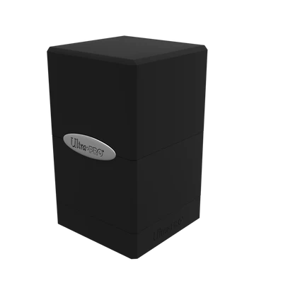Classic Satin Tower Deck Box - Black
