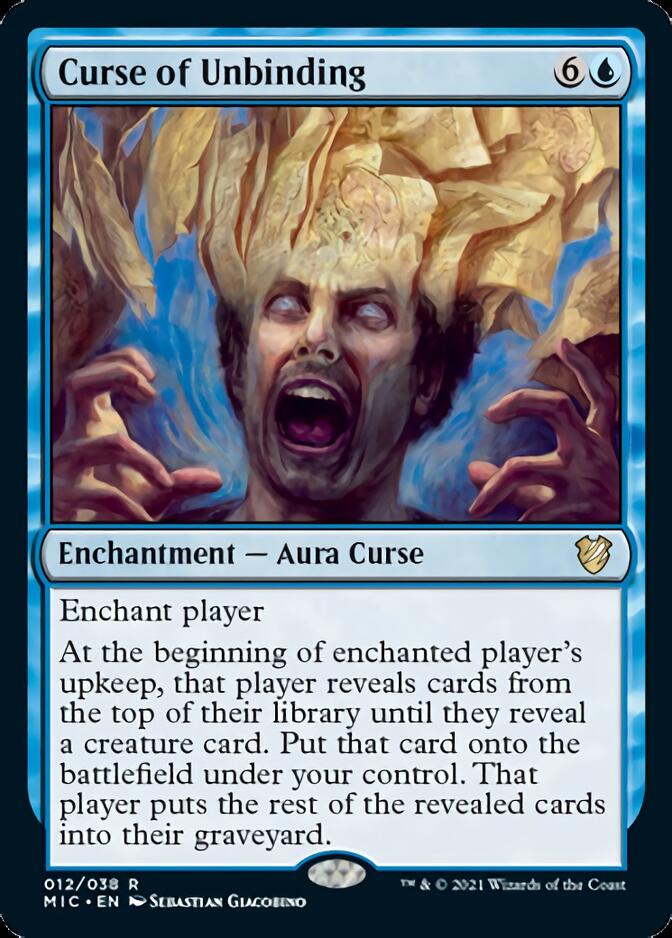 mtg midnight hunt blue cards Curse of Unbinding [Innistrad: Midnight Hunt Commander]
