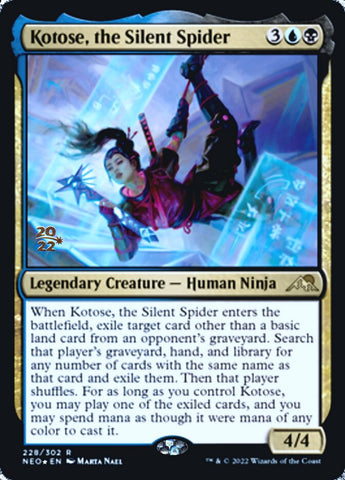 Kotose, the Silent Spider [Kamigawa: Neon Dynasty Prerelease Promos]