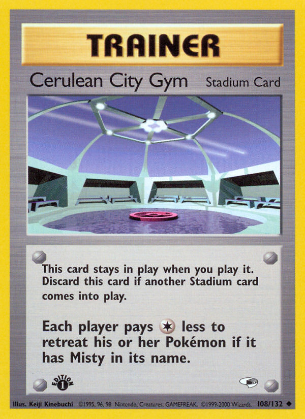 Cerulean City Gym (108/132) [Gym Heroes 1st Edition] | Gauntlet Hobbies - Angola
