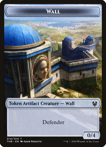 Human Soldier // Wall Double-sided Token [Theros Beyond Death Tokens]