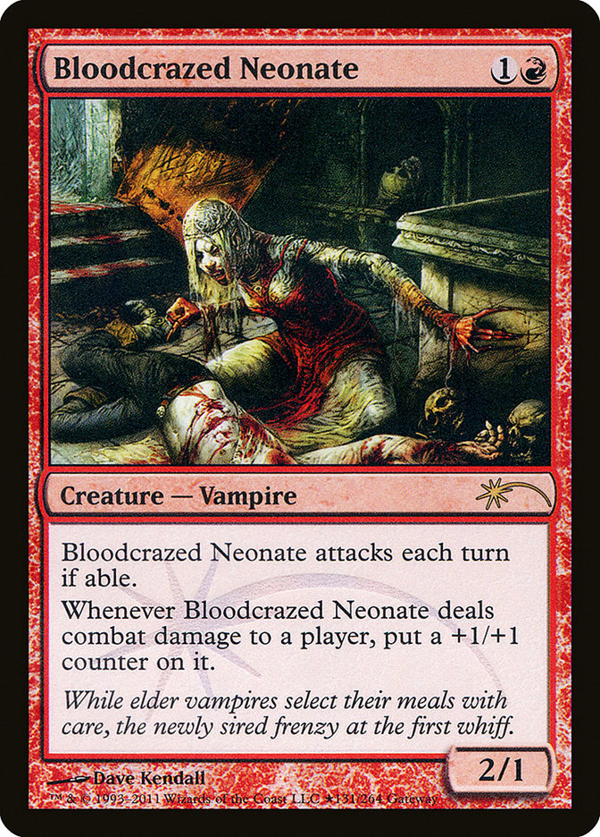 Bloodcrazed Neonate [Wizards Play Network 2011] | Gauntlet Hobbies - Angola