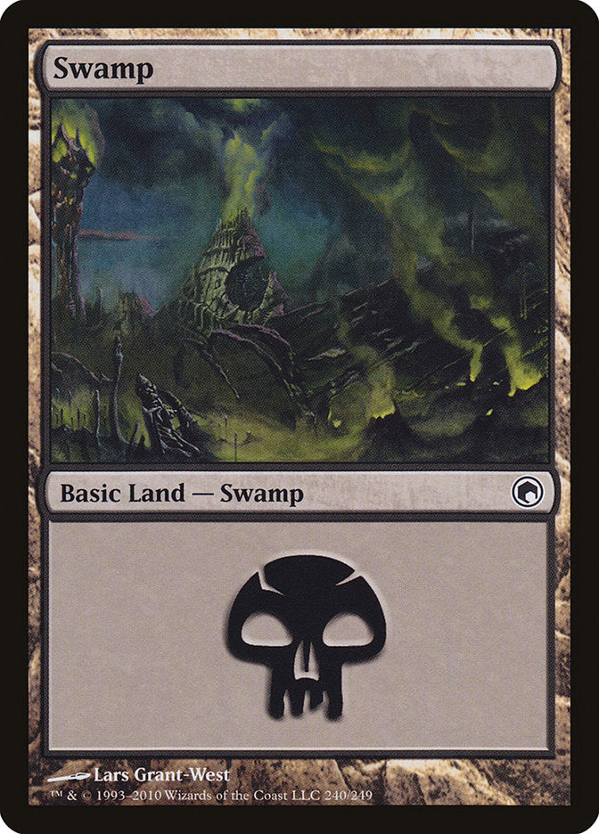 Swamp (240) [Scars of Mirrodin] | Gauntlet Hobbies - Angola