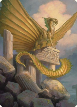 Ancient Gold Dragon Art Card (05) [Commander Legends: Battle for Baldur's Gate Art Series] | Gauntlet Hobbies - Angola
