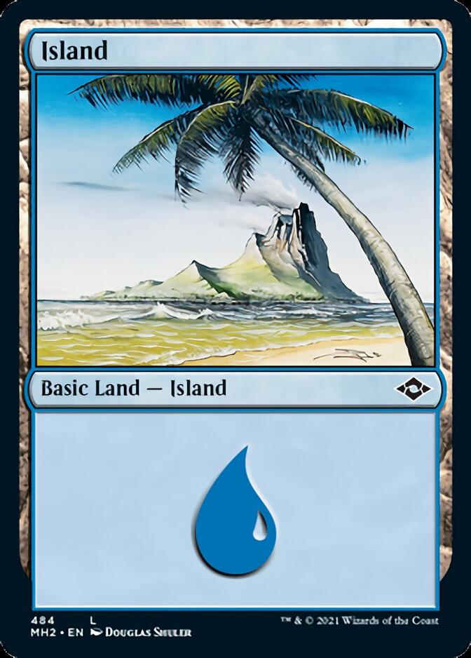 Island (484) (Foil Etched) [Modern Horizons 2] | Gauntlet Hobbies - Angola