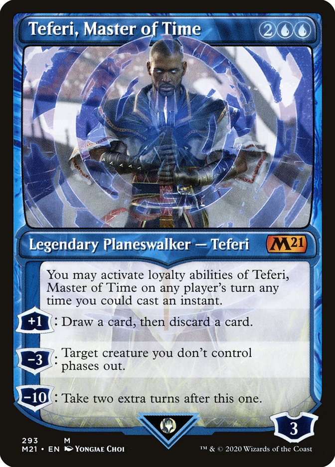 Teferi, Master of Time (Showcase) (293) [Core Set 2021] | Gauntlet Hobbies - Angola