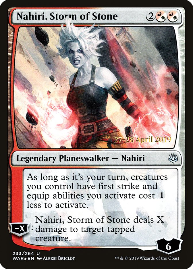 Nahiri, Storm of Stone [War of the Spark Prerelease Promos] | Gauntlet Hobbies - Angola