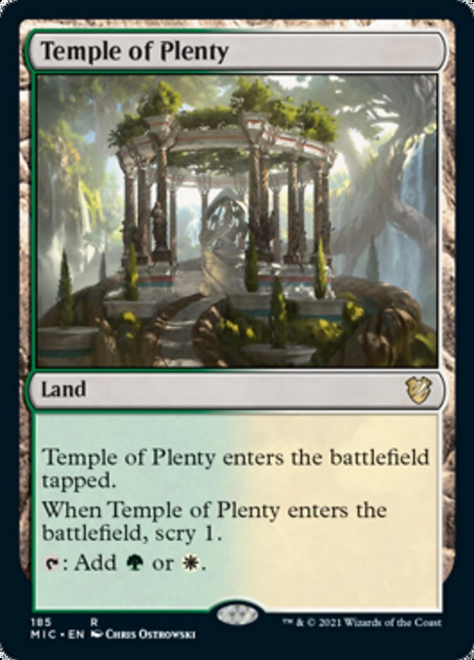 Temple of Plenty [Innistrad: Midnight Hunt Commander] | Gauntlet Hobbies - Angola