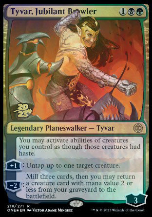 Tyvar, Jubilant Brawler [Phyrexia: All Will Be One Prerelease Promos] | Gauntlet Hobbies - Angola