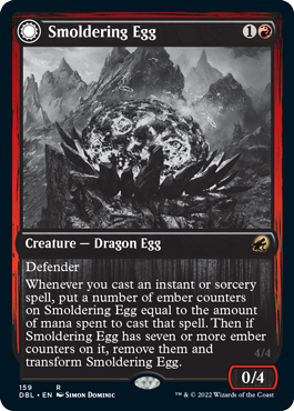 Smoldering Egg // Ashmouth Dragon [Innistrad: Double Feature] | Gauntlet Hobbies - Angola