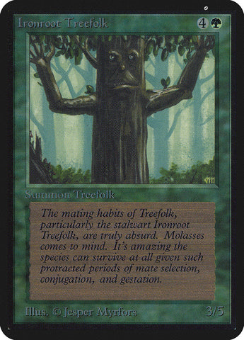 Ironroot Treefolk [Limited Edition Alpha]