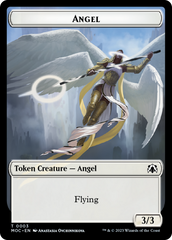 Angel (3) // Demon Double-Sided Token [March of the Machine Commander Tokens] | Gauntlet Hobbies - Angola