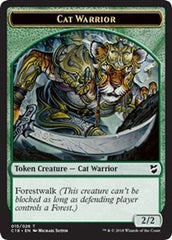 Cat Warrior // Plant Double-sided Token [Commander 2018 Tokens] | Gauntlet Hobbies - Angola