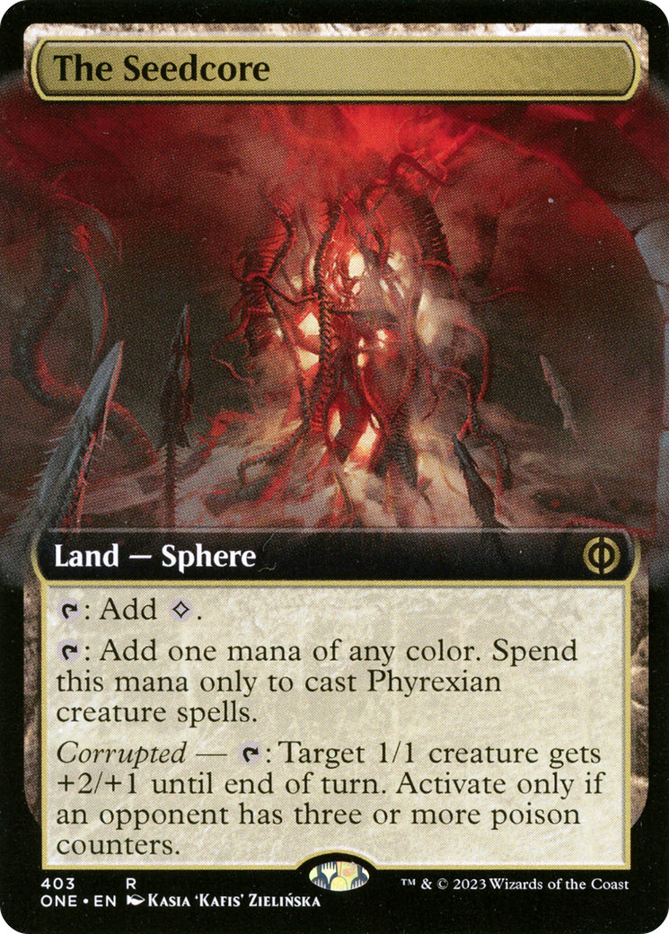 The Seedcore (Extended Art) [Phyrexia: All Will Be One] | Gauntlet Hobbies - Angola