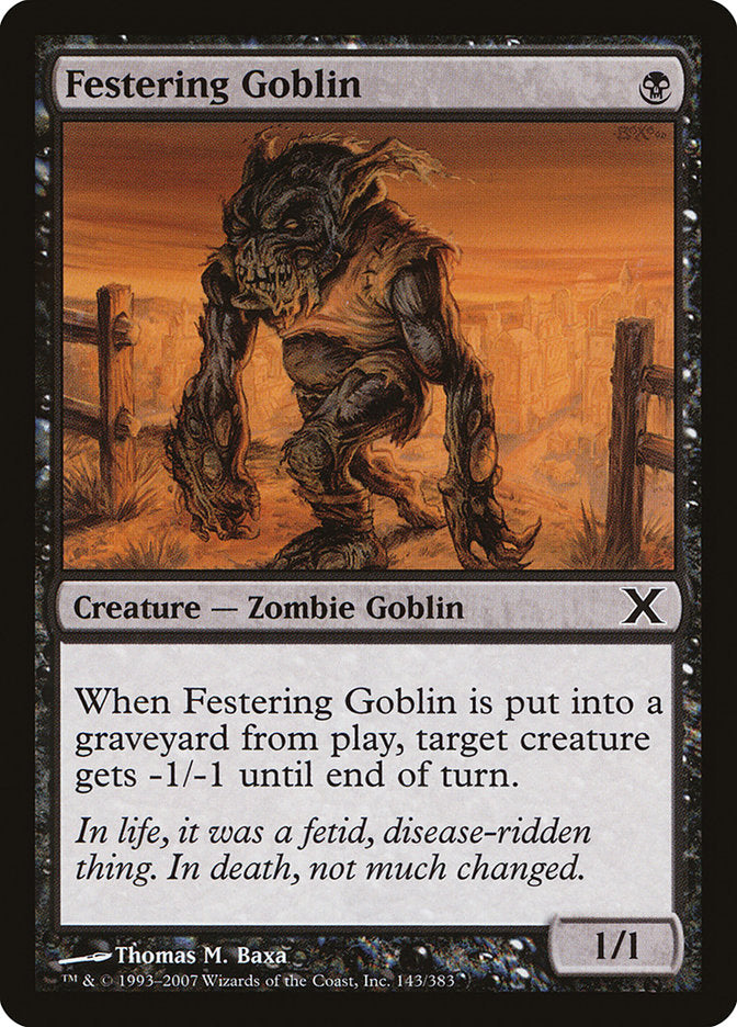 Festering Goblin [Tenth Edition] | Gauntlet Hobbies - Angola