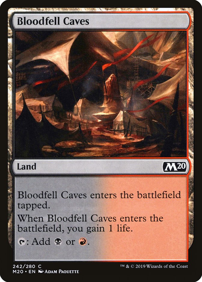 Bloodfell Caves [Core Set 2020] | Gauntlet Hobbies - Angola