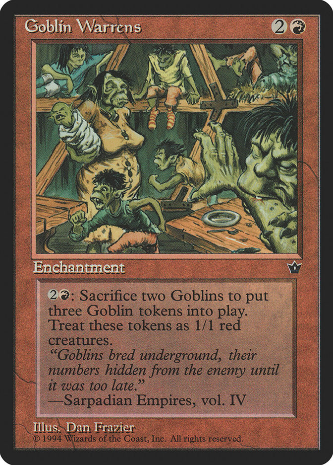 Goblin Warrens [Fallen Empires] | Gauntlet Hobbies - Angola