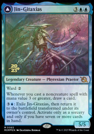 Jin-Gitaxias // The Great Synthesis [March of the Machine Prerelease Promos] | Gauntlet Hobbies - Angola