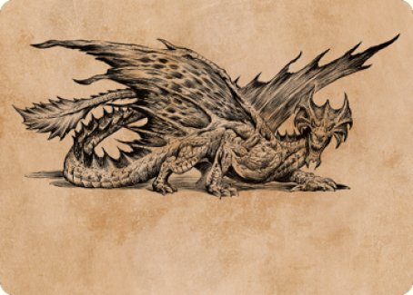 Ancient Brass Dragon Art Card (49) [Commander Legends: Battle for Baldur's Gate Art Series] | Gauntlet Hobbies - Angola