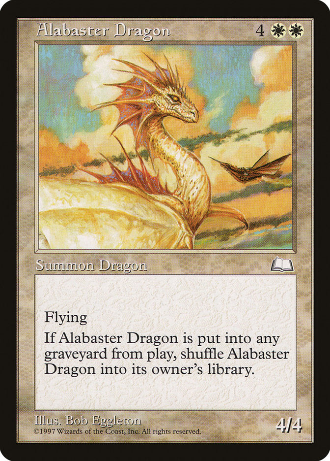 Alabaster Dragon [Weatherlight] | Gauntlet Hobbies - Angola