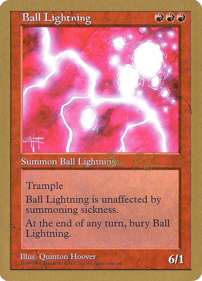 Ball Lightning (Ben Rubin) [World Championship Decks 1998] | Gauntlet Hobbies - Angola