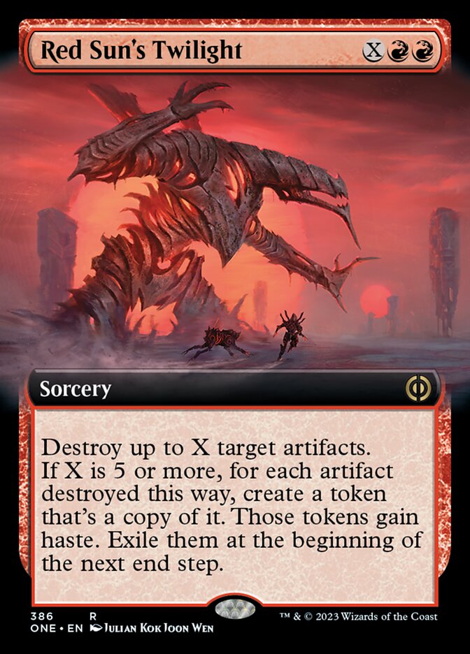 Red Sun's Twilight (Extended Art) [Phyrexia: All Will Be One] | Gauntlet Hobbies - Angola