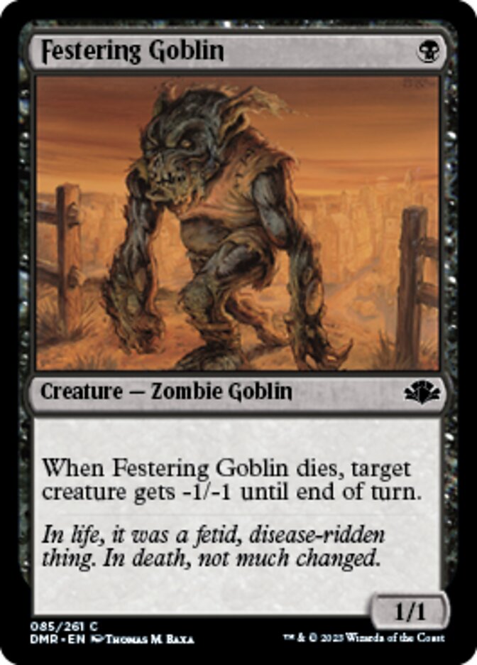 Festering Goblin [Dominaria Remastered] | Gauntlet Hobbies - Angola