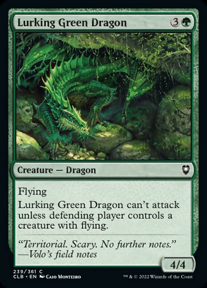 Lurking Green Dragon [Commander Legends: Battle for Baldur's Gate] | Gauntlet Hobbies - Angola