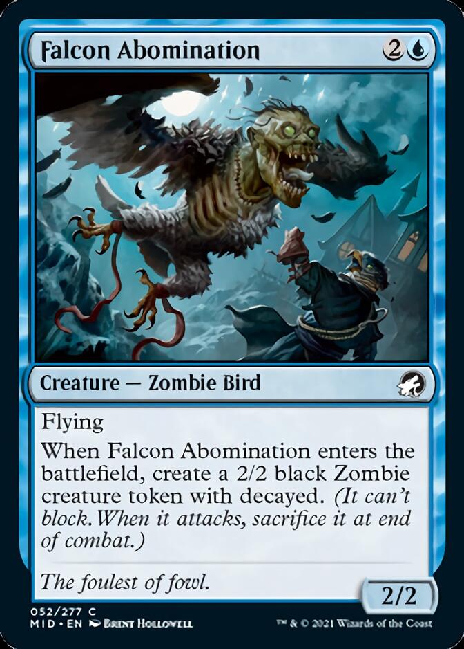 Falcon Abomination [Innistrad: Midnight Hunt] | Gauntlet Hobbies - Angola