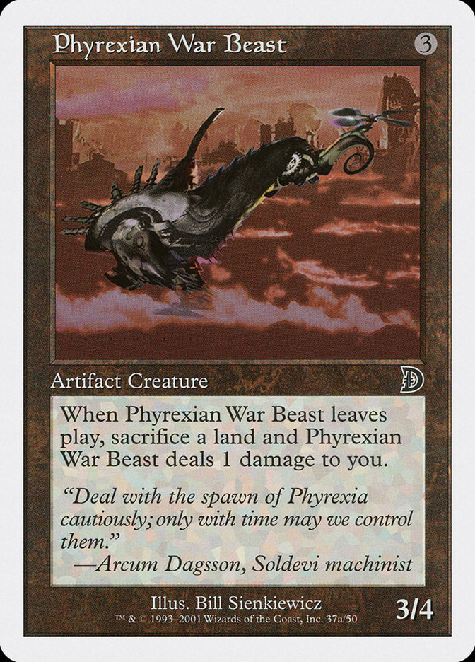 Phyrexian War Beast (Signature on Left) [Deckmasters] | Gauntlet Hobbies - Angola