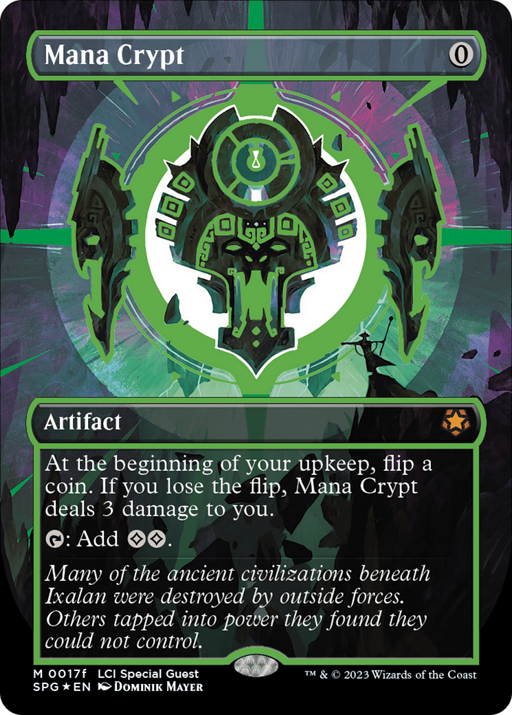Mana Crypt (0017f) (Borderless) [The Lost Caverns of Ixalan Special Guests] | Gauntlet Hobbies - Angola