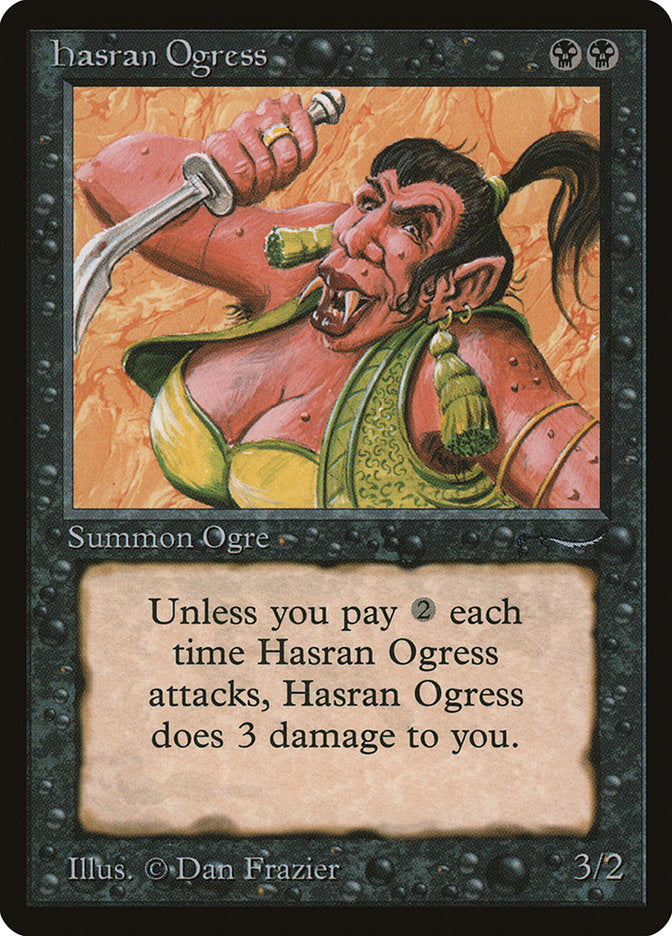 Hasran Ogress (Dark Mana Cost) [Arabian Nights] | Gauntlet Hobbies - Angola